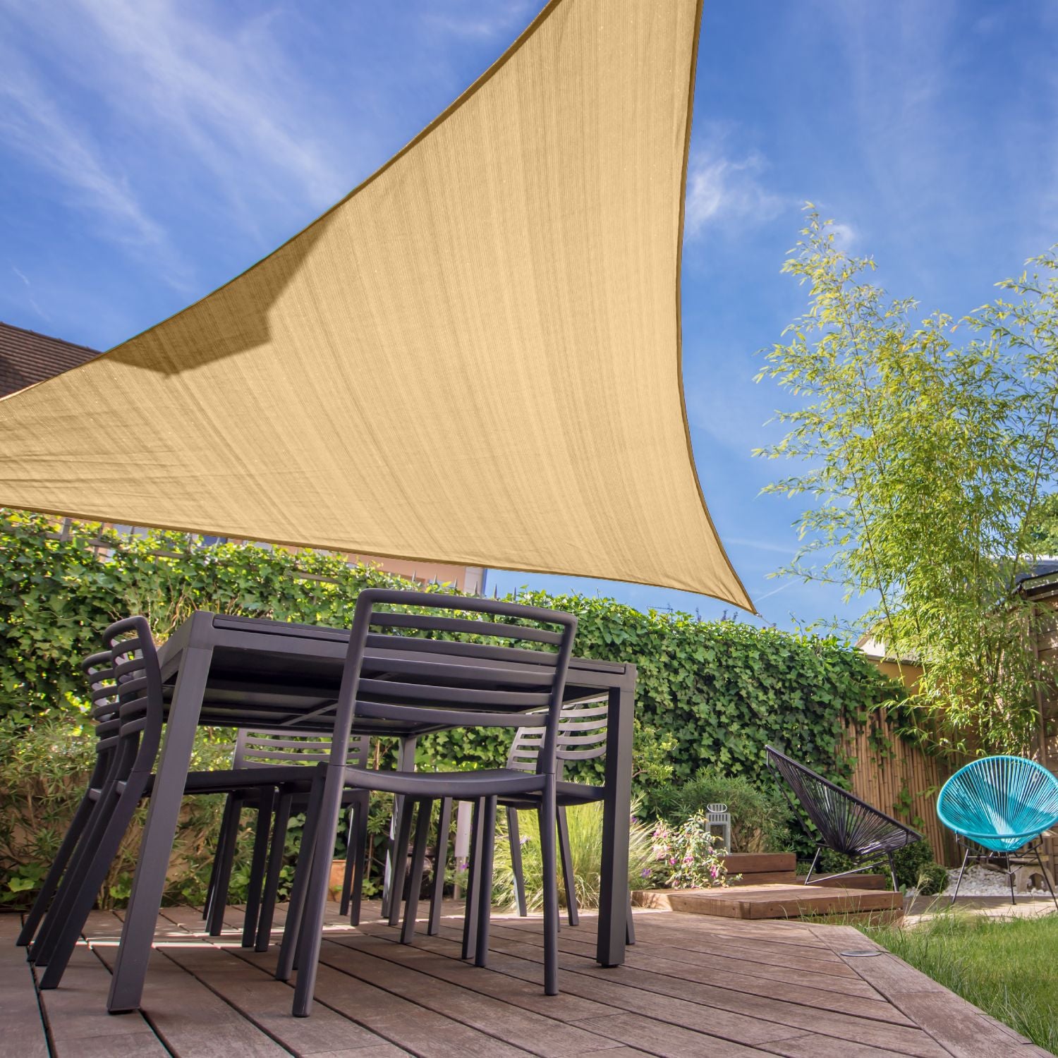 Dreieck 3x3x3m Beige
